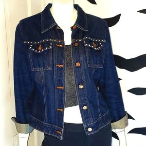 Vintage studded Guess Jean jacket